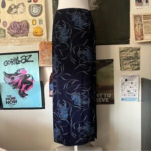 🩵 Vintage Y2K Floral Maxi Skirt 🩵